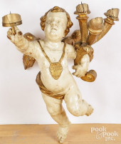EUROPEAN CARVED AND PAINTED CH