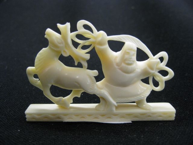 European Carved Ivory Figurine of