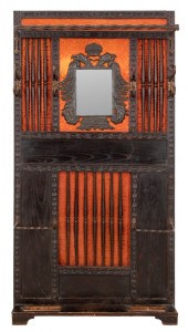EUROPEAN CARVED OAK HALL TREE