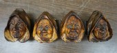 EUROPEAN CARVED WALNUT FOUR MO
