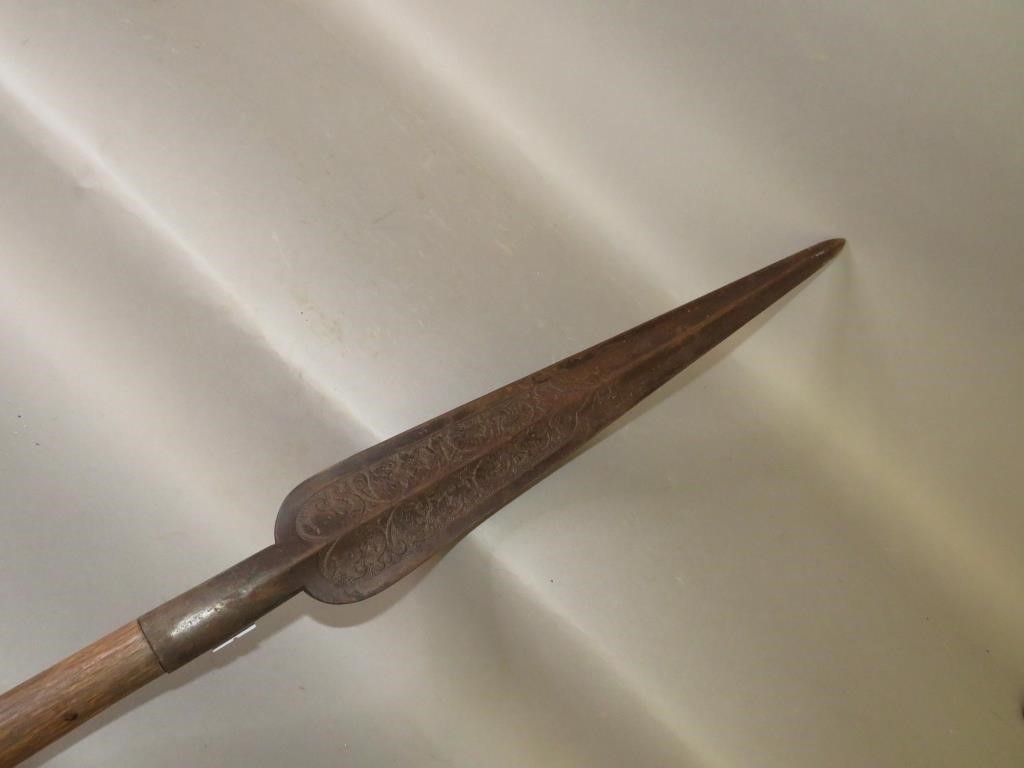 EUROPEAN CHASED IRON SPEAR/LANCE