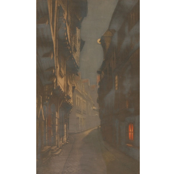 European city cobblestone street