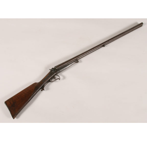European double barrel shotgun;