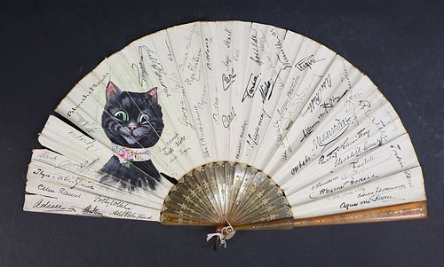 EUROPEAN FASHION CAT FANLate 19th /