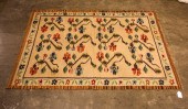 EUROPEAN FLATWEAVE RUG WITH FL