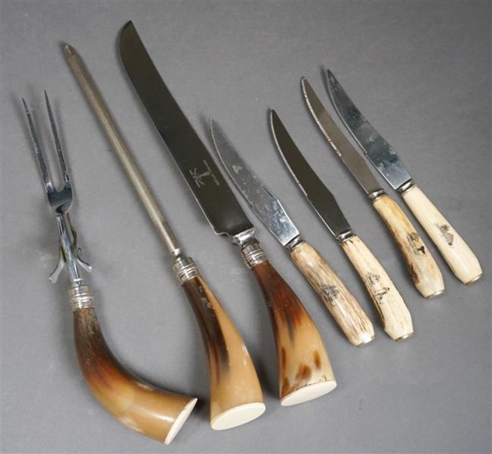EUROPEAN HORN HANDLE SEVEN-PIECE