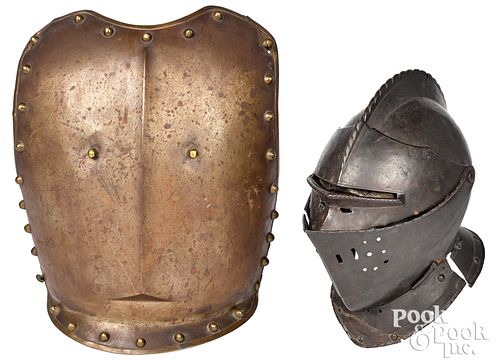 EUROPEAN IRON CLOSE HELMET, 16TH