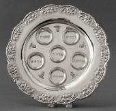 EUROPEAN JUDAICA SILVER SEDER