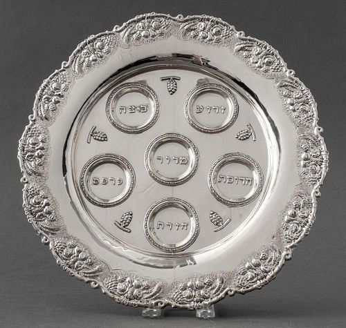 EUROPEAN JUDAICA SILVER SEDER