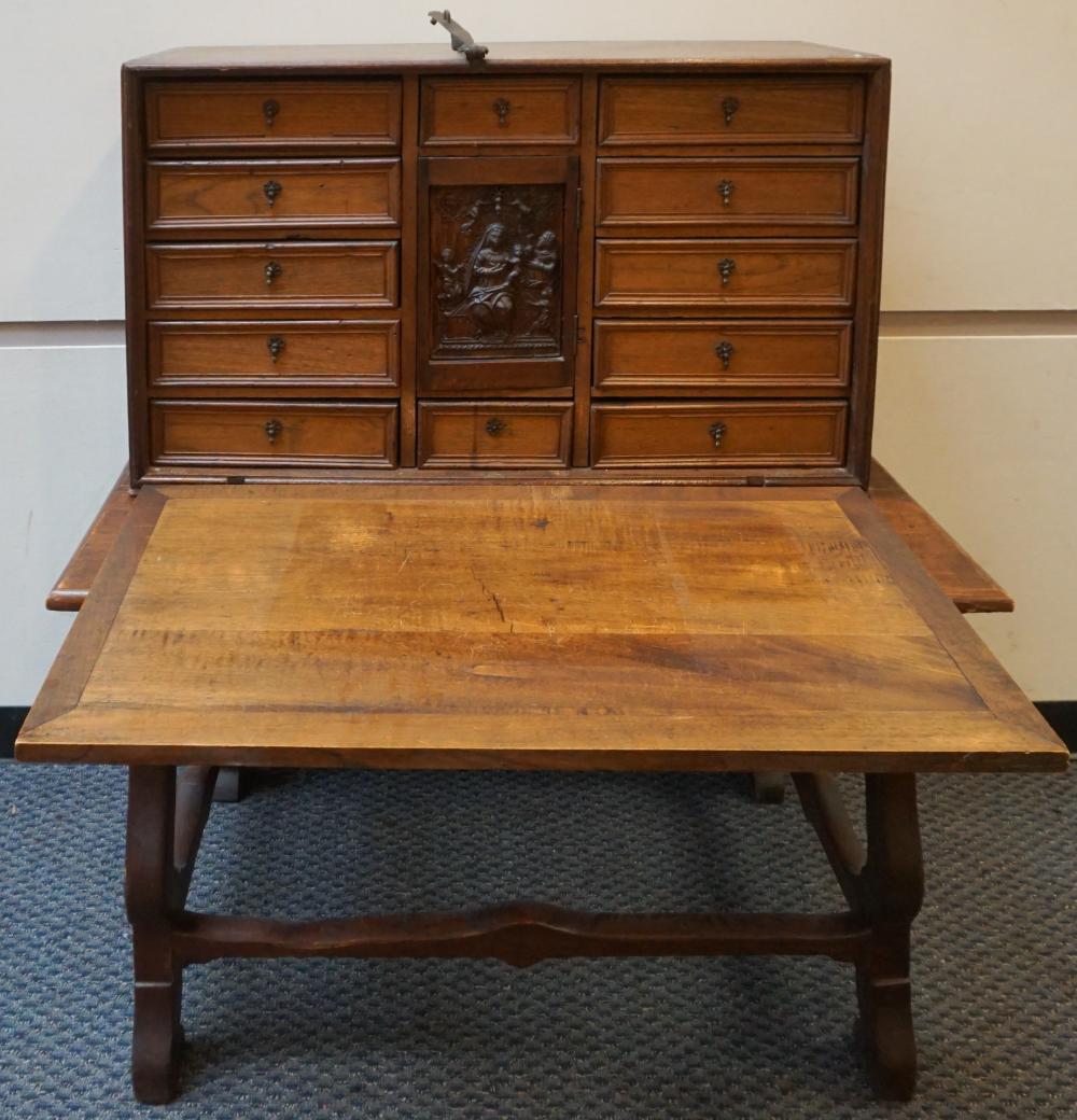 EUROPEAN MAHOGANY DROP-FRONT DESK