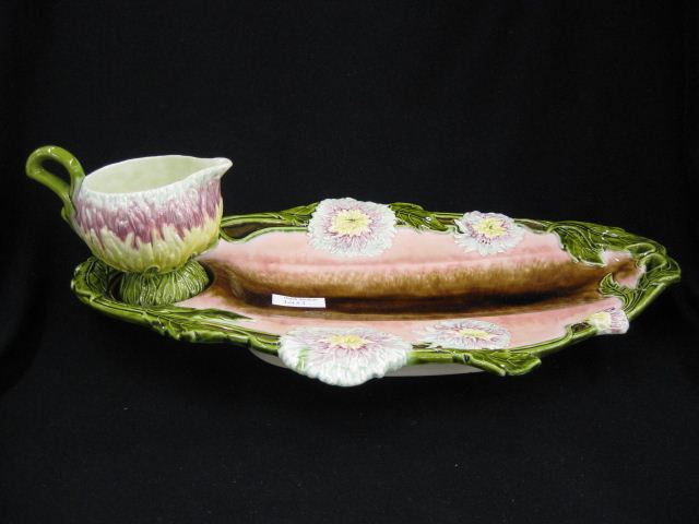 European Majolica Pottery Asparagus