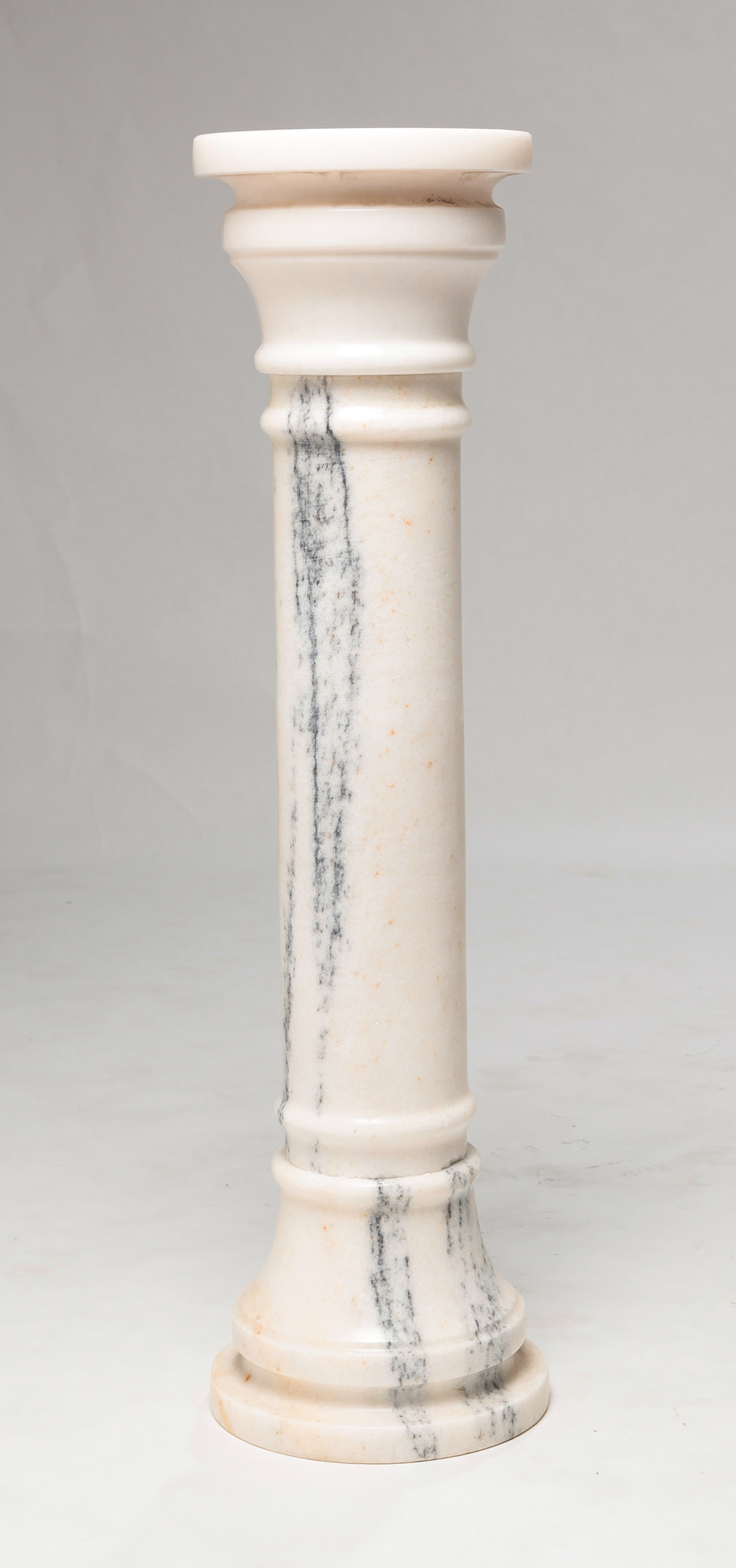 EUROPEAN MARBLE PEDESTAL. Late 20th