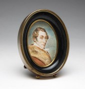 EUROPEAN MINIATURE OF A MAN. C