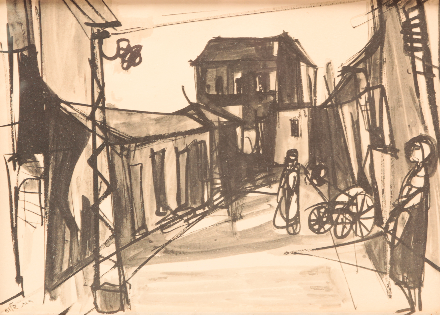 EUROPEAN MODERNIST PRINT. Second