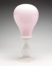 EUROPEAN OPALINE GLASS WIG STA