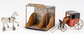 EUROPEAN PAINTED TIN STABLE, C