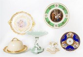 European porcelain tazza plate