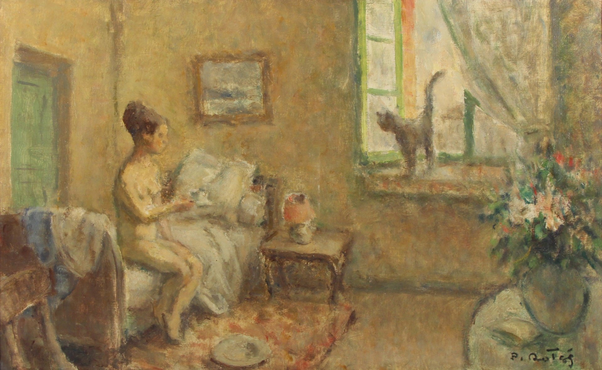 EUROPEAN SCHOOL (20TH CENTURY). Oil