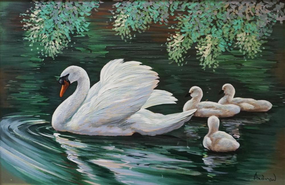 EUROPEAN SCHOOL 20TH CENTURY, SWANS
