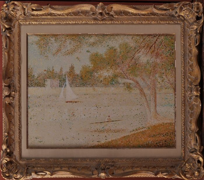 EUROPEAN SCHOOL: AUTUMN RIVER SCENE