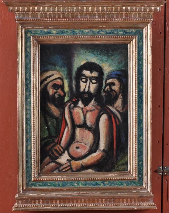 EUROPEAN SCHOOL: CHRIST DEPOSED Oil