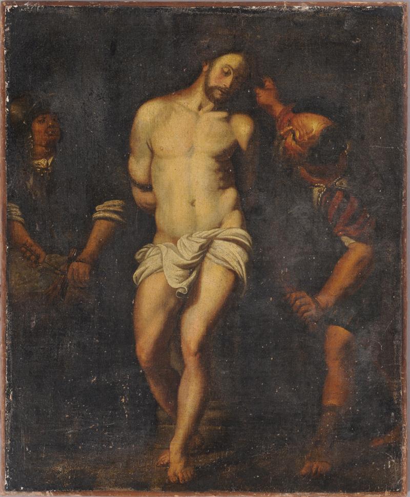 EUROPEAN SCHOOL: CHRISTUS Oil on