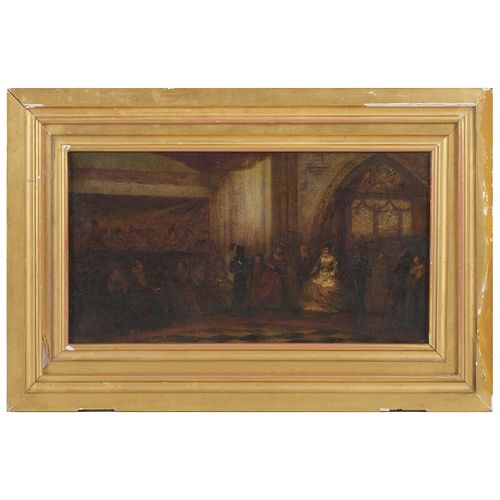 EUROPEAN SCHOOL: COURT SCENEOil