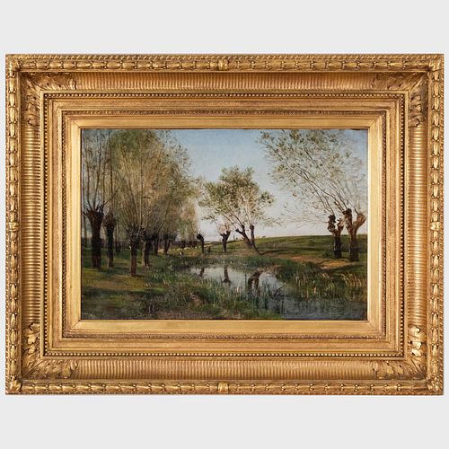 EUROPEAN SCHOOL: LANDSCAPEOil on