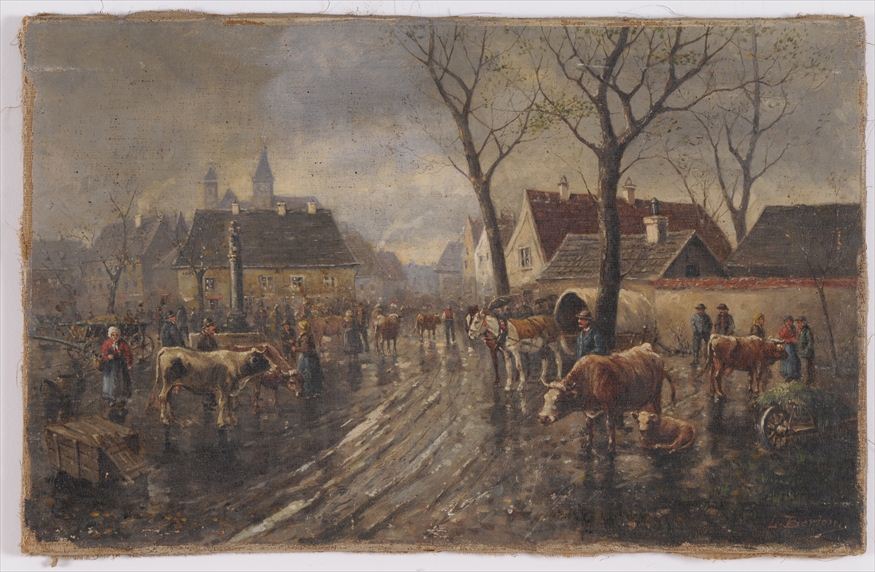 EUROPEAN SCHOOL: MARKET DAY Oil
