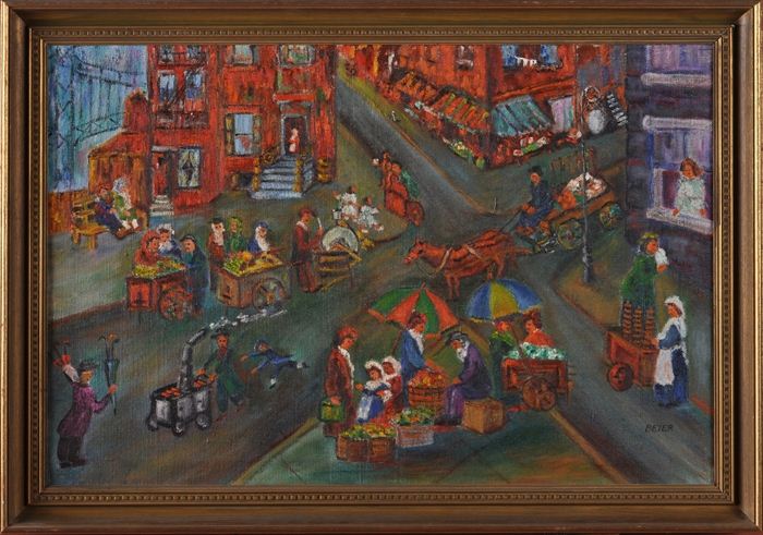 EUROPEAN SCHOOL: MARKET SCENE Oil