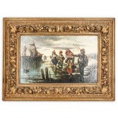 EUROPEAN SCHOOL OIL ON CANVAS