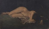 EUROPEAN SCHOOL, RESTING NUDE