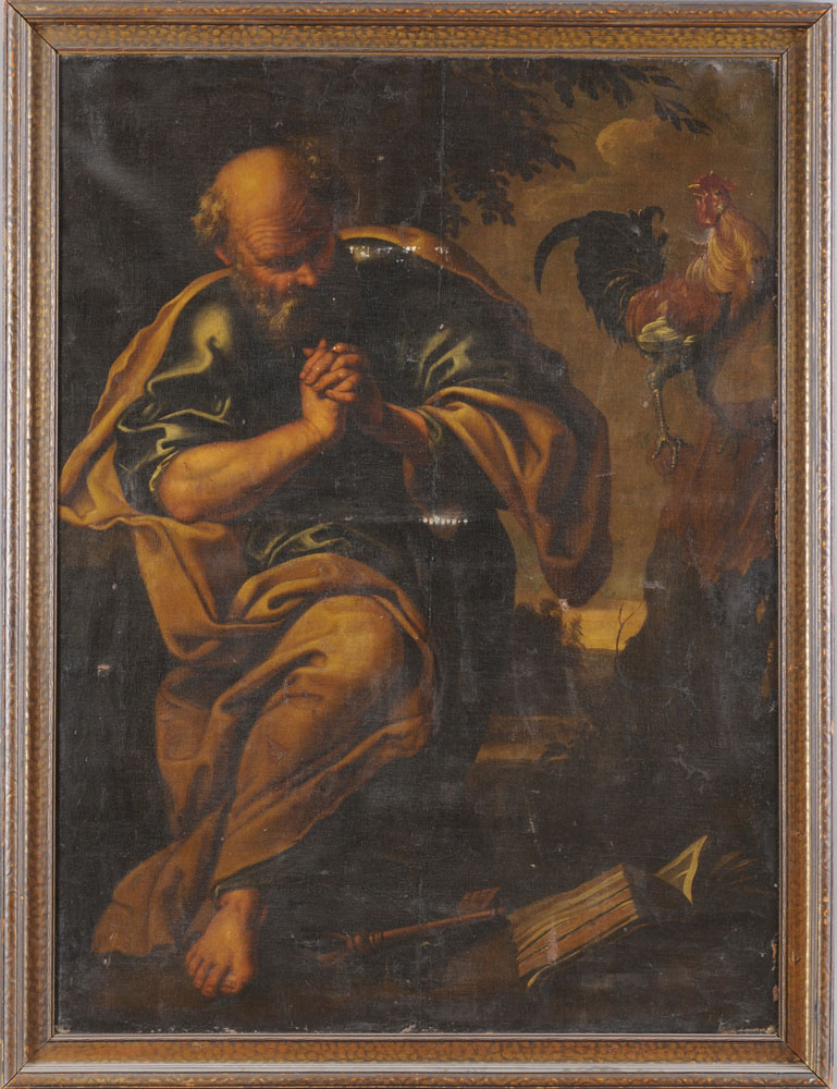 EUROPEAN SCHOOL: ST. PETER Oil on