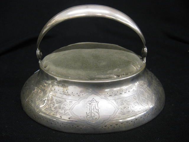 European Silver Pin Cushion with