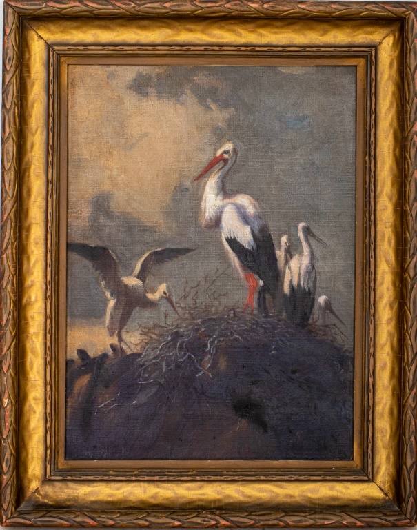 EUROPEAN 'STORK FAMILY PORTRAIT'