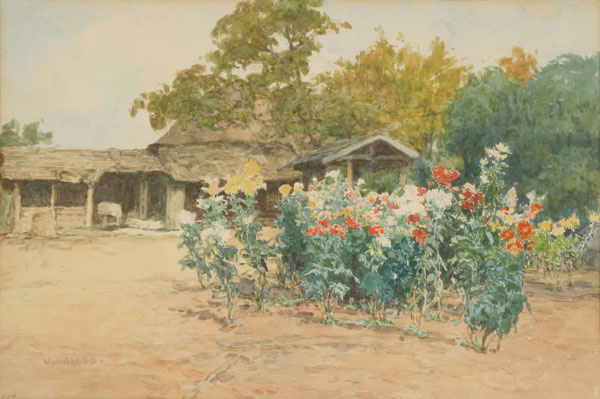 European Summer Flower Garden