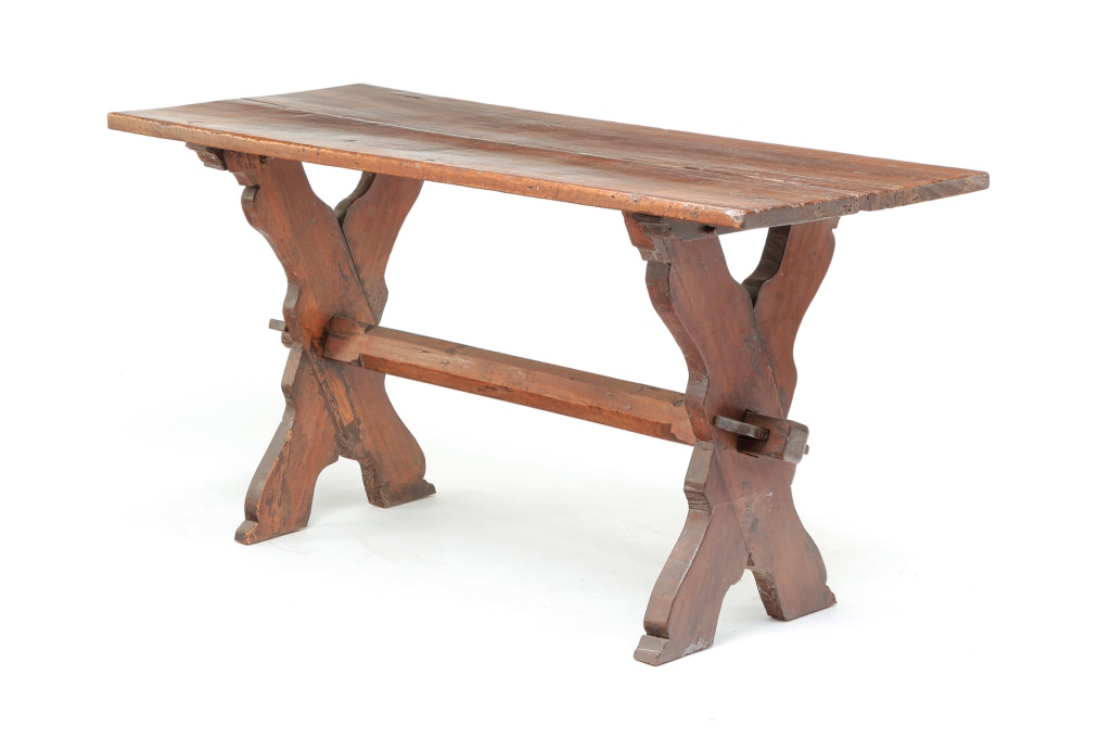 EUROPEAN TRESTLE TABLE. Late