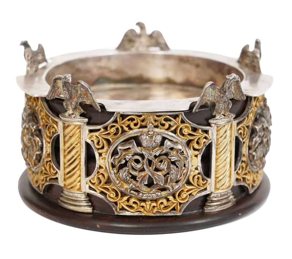 EUROPEAN VERMEIL SILVER WINE