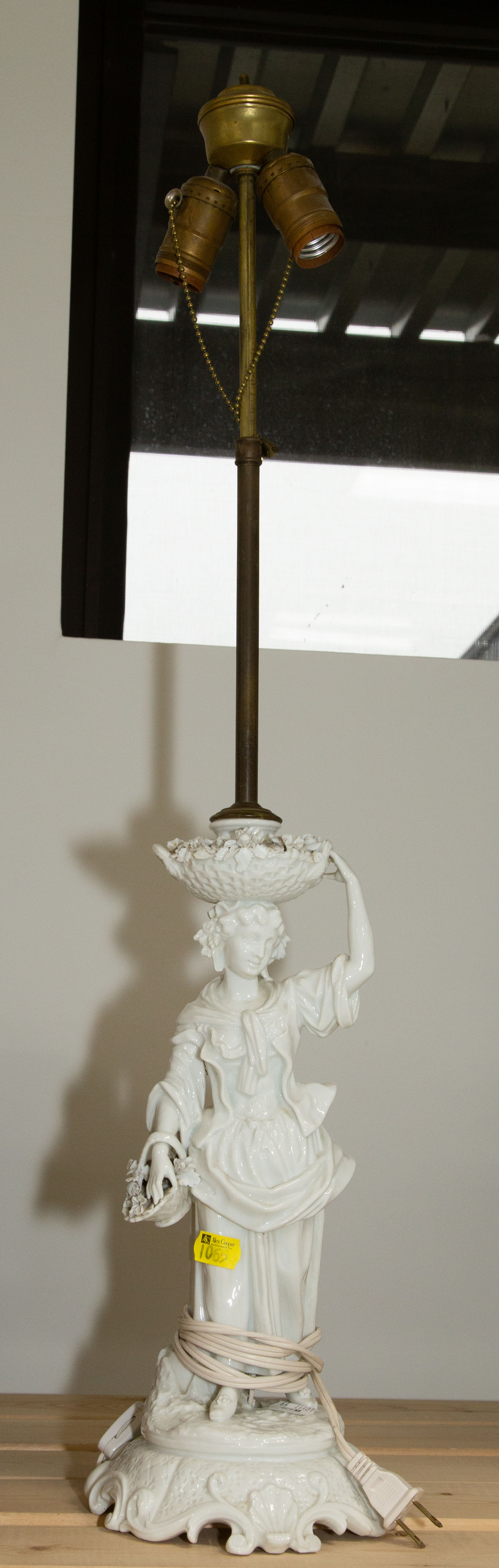 EUROPEAN WHITE PORCELAIN FIGURAL
