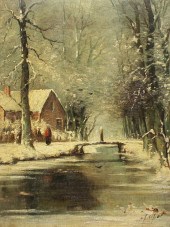 EUROPEAN WINTER VILLAGE STREAM