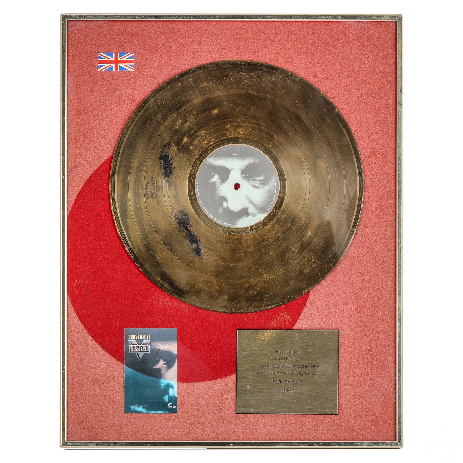 EURYTHMICS 1984 GOLD ALBUM VIRGIN