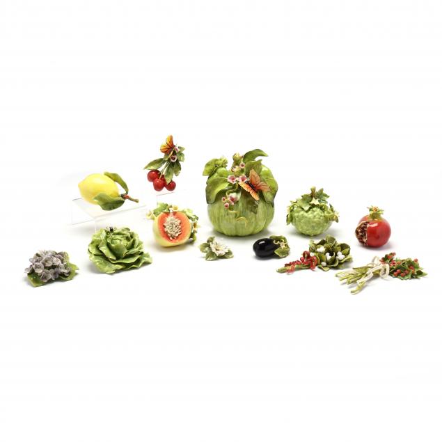 EVA GORDON, GROUP OF TWELVE CERAMIC