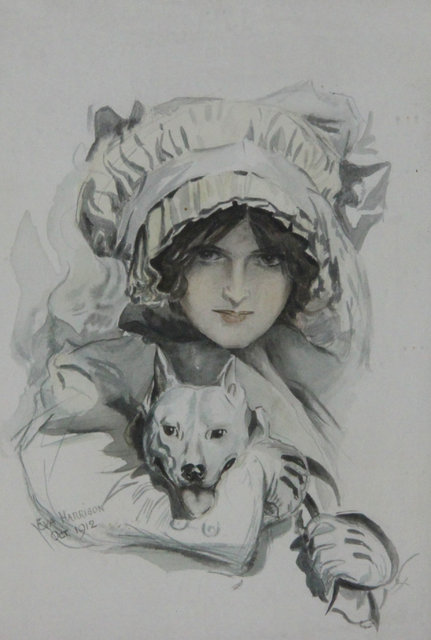 Eva HarrisonWoman with Dogsigned