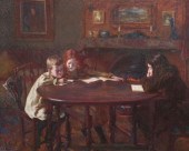 EVA ROOS, GROUP PORTRAIT PAINT