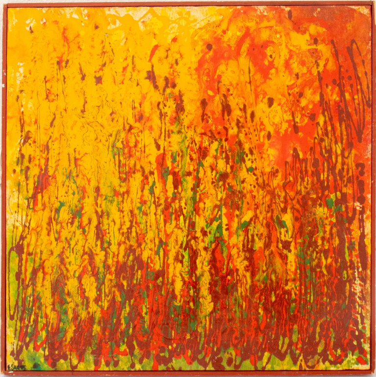 EVA SACHS ABTRACT EXPRESSIONISM OIL
