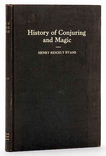 EVANS, HENRY RIDGLEY. HISTORY OF