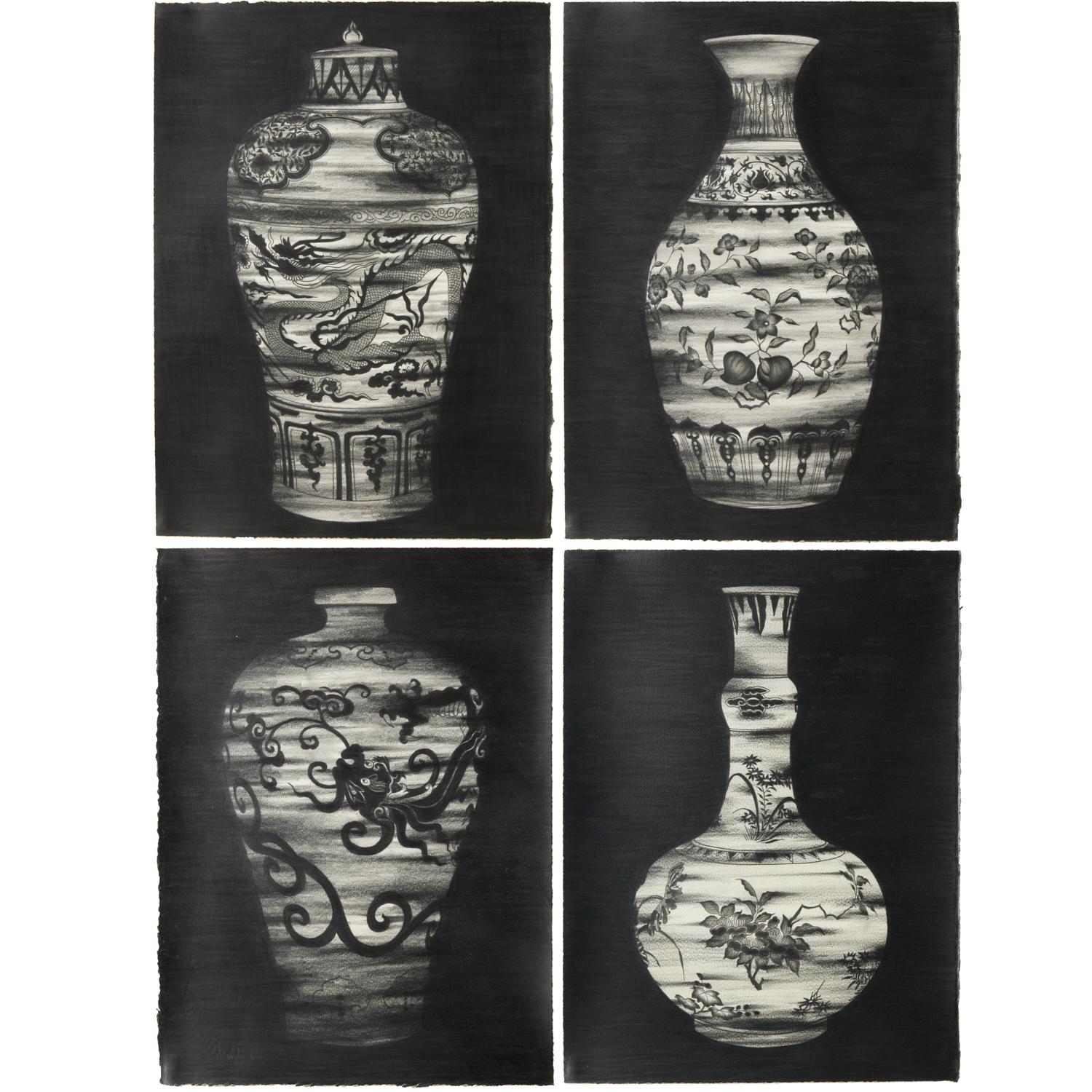 EVELYN LAM, (4) GRAPHITE ON PAPER