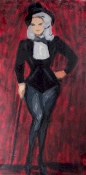EVELYN METZGER OIL ON PANEL &