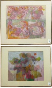 EVELYN SHEEHAN TWO ACRYLICS/PA