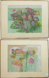 EVELYN SHEEHAN TWO ACRYLICS/PA